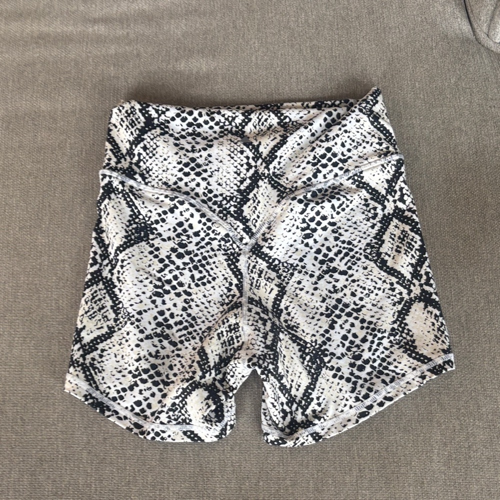 Balance Athletica Black and White Patterned Bike Shorts